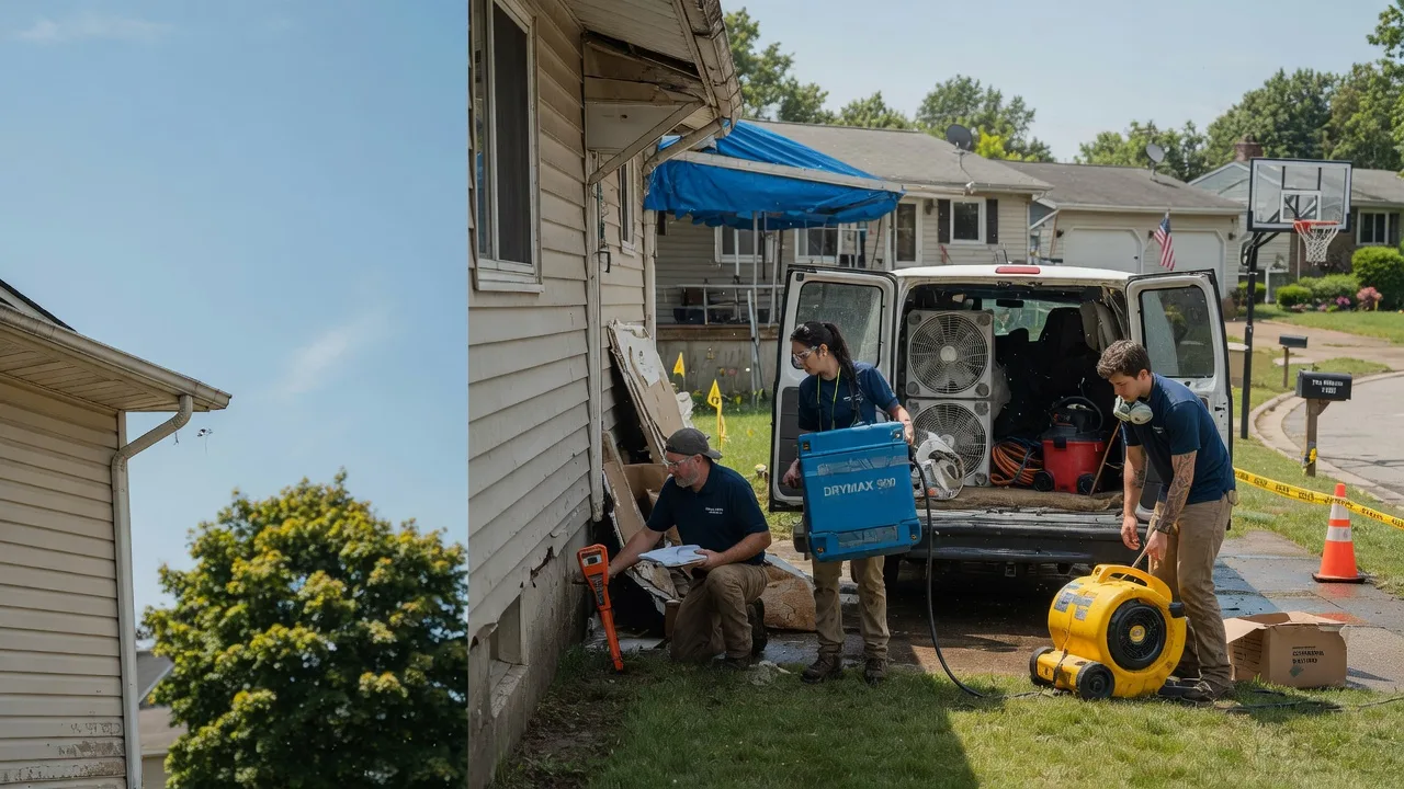 Ceiling Leak Cleanup in London, OH near me