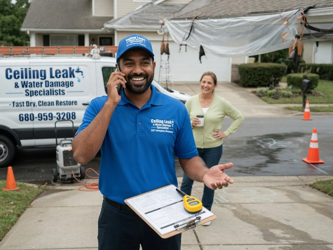Ceiling Leak Cleanup London, OH FAQs